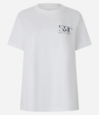 Camiseta Esportiva em Algodão Estonado com Estampa SRC