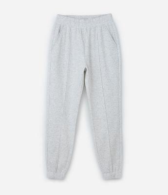 Calça Esportiva de Moletom com Friso Frontal