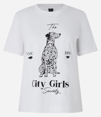 Blusa T-Shirt em Algodão com Estampa Dálmata