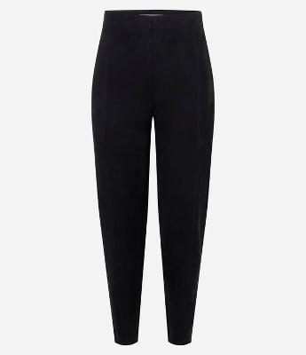 Calça Legging em Suedine e Zíper Lateral