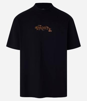Camiseta Relaxed em Malhão com Estampa Disaster