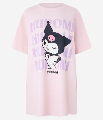 Camisola Curta em Algodão com Estampa Kuromi