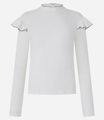 Blusa Manga Longa Texturizada Com Babadinhos