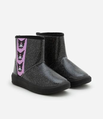 Bota Infantil com Forro Peludinho e Estampa Kuromi - Tam 28 a 36