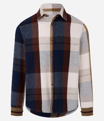 Camisa Regular em Flanela Xadrez