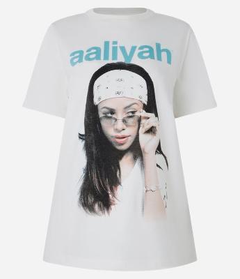 Camiseta T-shirt em Algodão com Estampa Aaliyah