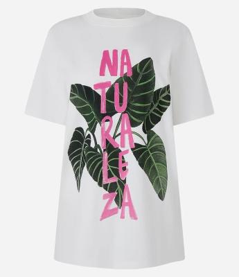 Camiseta T-shirt em Algodão com Estampa Naturaleza