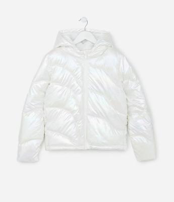 Jaqueta Puffer Infantil Holográfica - Tam 5 a 14 Anos