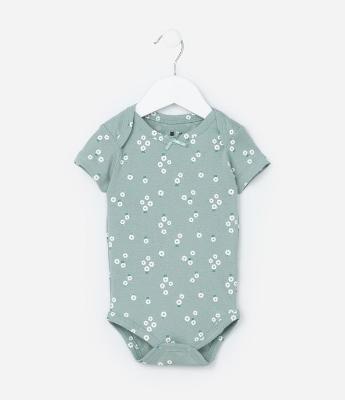 Body Infantil com Estampa Floralzinha - Tam RN a 18 meses
