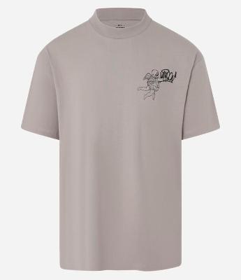 Camiseta T-shirt Boxy em Malhão com Estampa Angels
