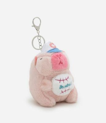 Chaveiro Infantil com Pelúcia de Capivara com Bolinha - Tam U