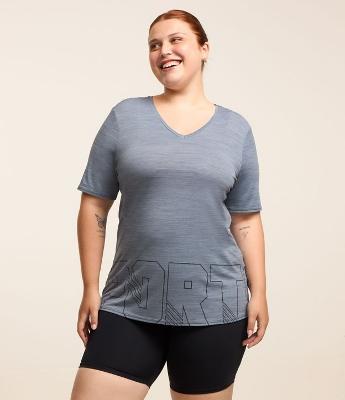 Camiseta Esportiva Tecnologia Dry Estampa Curve & Plus Size