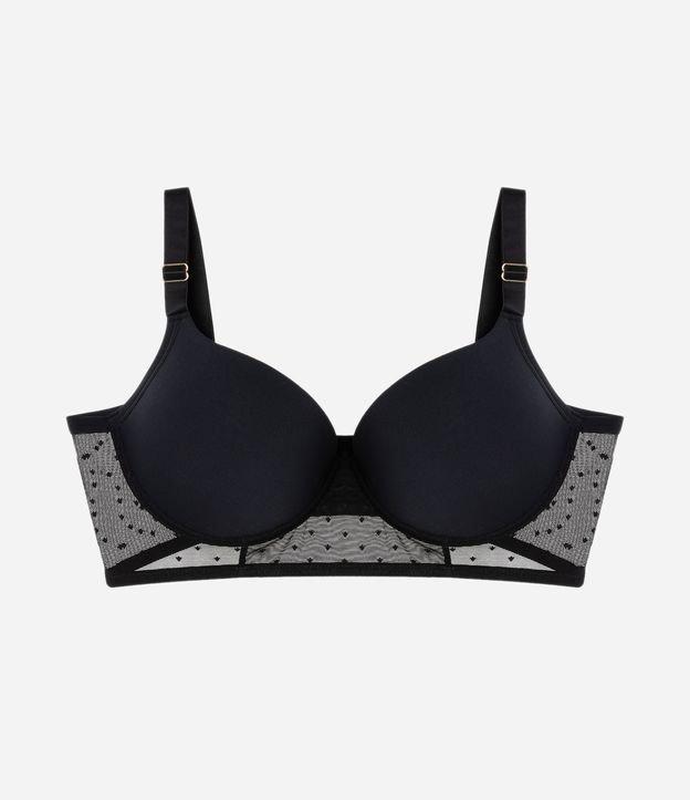 Sutiã com Aro Bojo Oco com Tule Poá Curve e Plus Size - 2