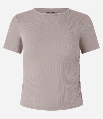Camiseta Esportiva em Microfibra com Franzidos