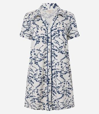Camisola Americana com Estampa Floral