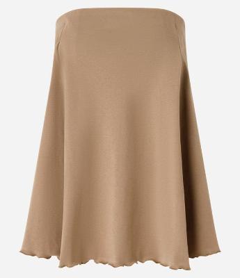 Blusa Alongada com Decote Tomara que Caia