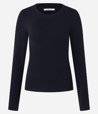 Blusa em Algodão com Gola Redonda