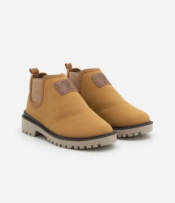 Bota Chelsea Infantil com Etiqueta Aplicada Molekinho - Tam 20 a 26