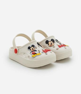 Sandália Babuche Infantil com Patch do Mickey - Tam 20 a 33