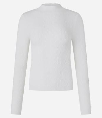 Blusa Ajustada em Tricô com Ponto Diferenciado