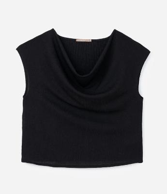 Blusa em Crepe com Textura Decote Redondo Curve & Plus Size
