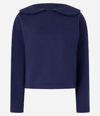 Blusa em Moletom com Gola Marinheiro