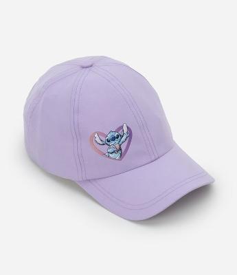 Boné Infantil Aba Curva com Bordado Stitch - Tam U