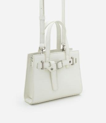 Bolsa Pequena em PU com Detalhe de Fivela