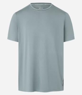 Camiseta Esportiva em Tecnologia Dry com Textura e Linha Contrasnte