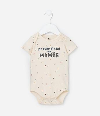 Body Infantil com Estampa Presentinho da Mamãe - Tam RN a 18 meses