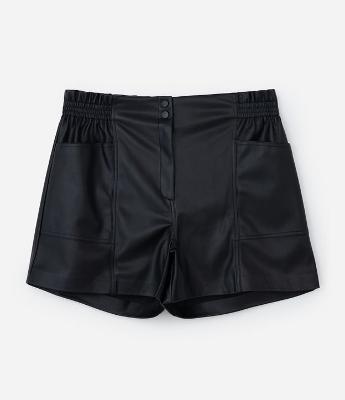 Bermuda Clochard em Material Sintético Curve & Plus Size