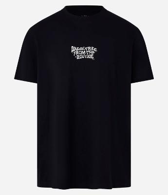 Camiseta Comfort em Algodão com Estampa Break Free From The Routine