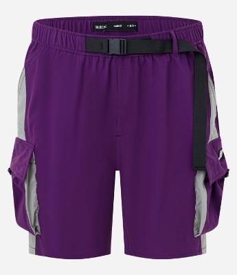 Bermuda Baggy com Cós Elástico Cinto Ajustável e Bolso Cargo