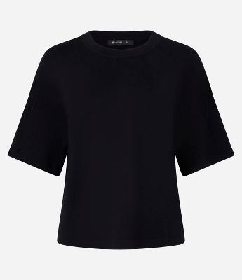 Blusa em Tricô com Brilhos de Strass na Manga