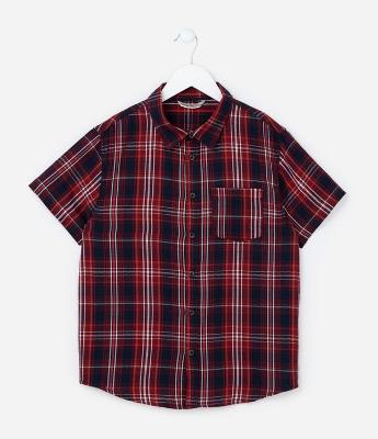 Camisa Infantil em Flanela com Estampa Xadrez - Tam 5 a 14 Anos