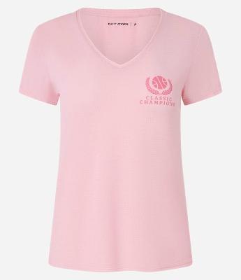 Camiseta Esportiva em Microfibra Texturizada com Estampa Bolinha de Tênis