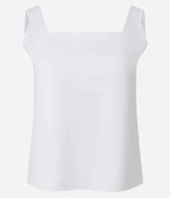 Blusa em Poliamida com Decote Quadrado