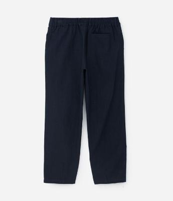 Calça com Linho com Efeito Rustico