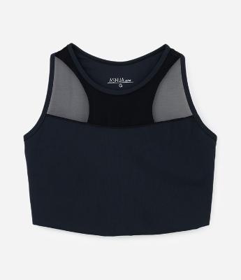 Top Nadador Esportivo com Recortes em Tule Curve & Plus Size