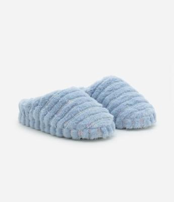 Pantufa Chinelo Infantil com Bordado de Paetês - Tam 29 a 36