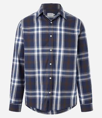 Camisa Regular em Flanela Xadrez