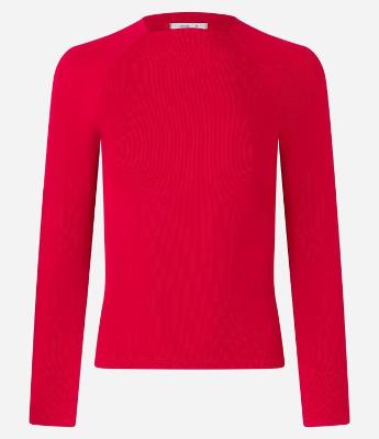 Blusa Básica em Viscose com Gola Alta e Cava Raglan