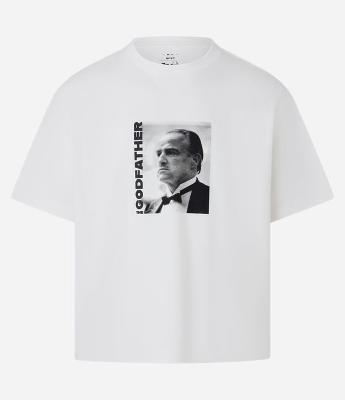 Camiseta Boxy com Estampa Poderoso Chefão em Malhão