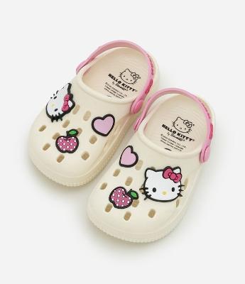 Sandália Babuche Infantil com Patch Hello Kitty - Tam 20 a 33