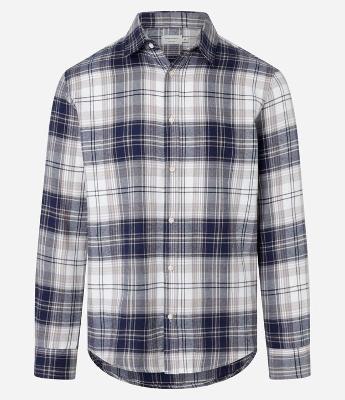 Camisa Regular em Flanela com Estampa Xadrez