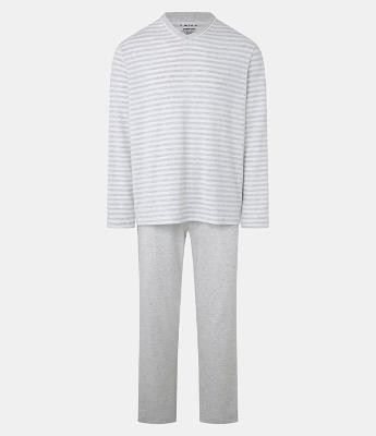 Pijama Longo com Estampa Listrada