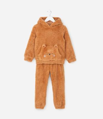 Conjunto Infantil com Estampa Interativa Raposa - Tam 1 a 5 Anos