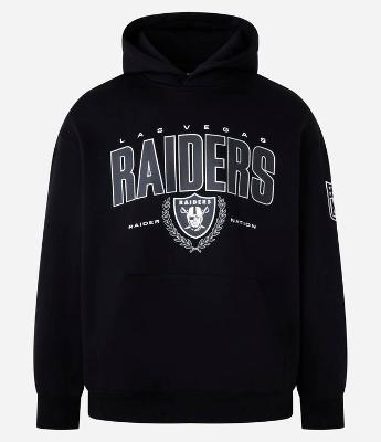 Blusão Relaxed em Fleece com Estampa NFL Raiders