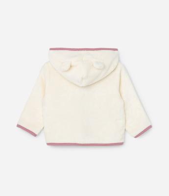 Conjunto Infantil em Fleece com Bordado Coelhinha - Tam 0 a 18 meses