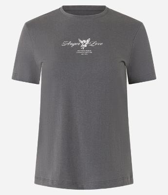 Blusa em Algodão com Estampa Anger Love
